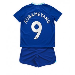 Chelsea Aubameyang #9 babykläder Hemmatröja barn 2022-23 Korta ärmar (+ Korta byxor)